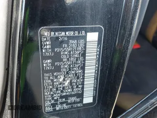 2016 Nissan Juke S with VIN JN8AF5MR4GT609162, listed as a IAAI auction lot 40959612 with 80,143 mi miles. Bid and sale history available at carsss.com. Image 9.