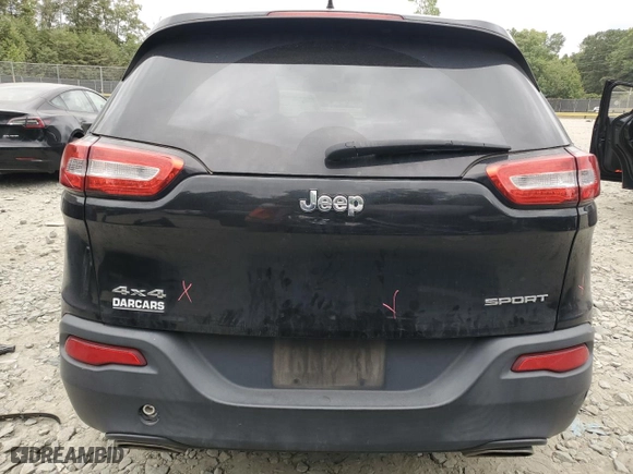 2016 Jeep Cherokee Sport with VIN 1C4PJMAS2GW263357, listed as a Copart auction lot 71095904 with 112,530 mi miles and Salvage Title. Bid and sale history available at carsss.com. Image 6.