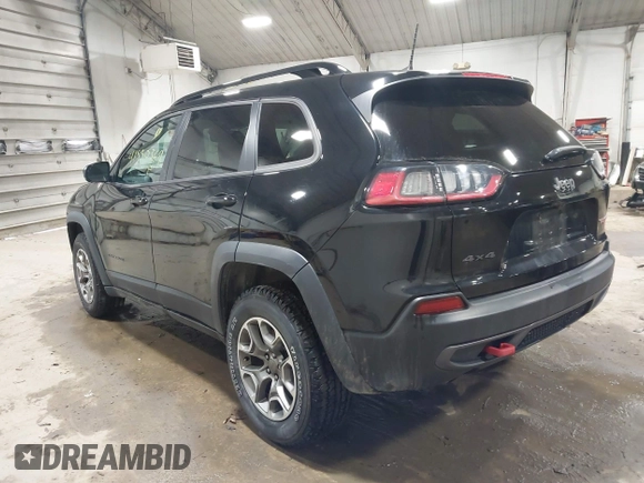 2022 Jeep Cherokee Trailhawk with VIN 1C4PJMBX8ND517236, listed as a IAAI auction lot 41530369 with 34,164 mi miles and . Bid and sale history available at DreamBid. Image 3.