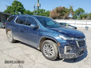 2022 Chevrolet Traverse LT Cloth with VIN 1GNERGKW9NJ126601, listed as a Copart auction lot 56944915 with Not provided miles and Salvage title. Bid and sale history available at DreamBid. Image 4.