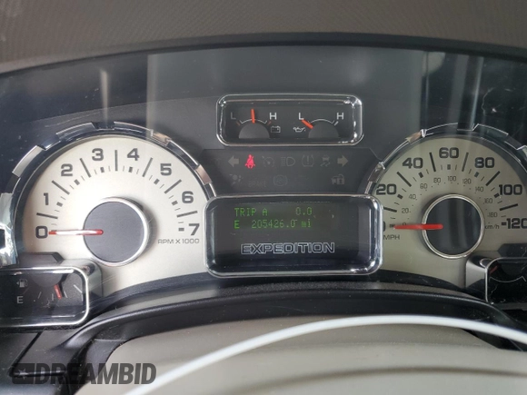 2010 Ford Expedition Max Limited with VIN 1FMJK1K55AEB54958, listed as a Copart auction lot 77677284 with 205,426 mi miles and Salvage Title. Bid and sale history available at DreamBid. Image 9.