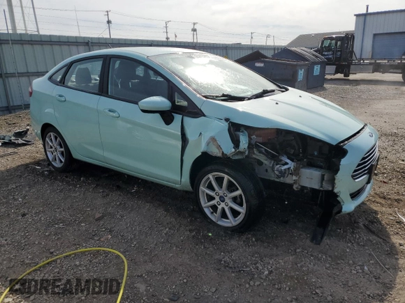 2017 Ford Fiesta SE with VIN 3FADP4BJXHM137312, listed as a Copart auction lot 53076325 with 39,068 mi miles and Salvage Title. Bid and sale history available at DreamBid. Image 4.