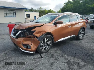 2016 Nissan Murano SL z VIN 5N1AZ2MH8GN106405, wystawiony jako Copart lot #66088135 z przebiegiem 62 232 mil mil oraz Szkoda całkowita • Salvage title. Historia ofert i sprzedaży dostępna na DreamBid. Obrazek 1.