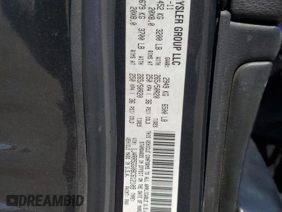 2011 Jeep Grand Cherokee Limited z VIN 1J4RR5GG0BC612109, wystawiony jako Copart lot #53918985 z przebiegiem 194 173 mil mil oraz Szkoda całkowita • Salvage title. Historia ofert i sprzedaży dostępna na DreamBid. Obrazek 13.