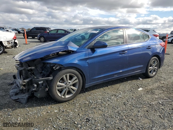 2018 Hyundai Elantra SEL with VIN 5NPD84LF3JH335775, listed as a Copart auction lot 44441775 with 51,297 mi miles and Salvage Title. Bid and sale history available at carsss.com. Image 1.