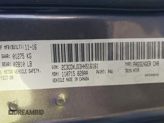 2017 Dodge Charger SXT with VIN 2C3CDXJG3HH516161, listed as a IAAI auction lot 41251804 with 101,590 mi miles and . Bid and sale history available at carsss.com. Image 9.