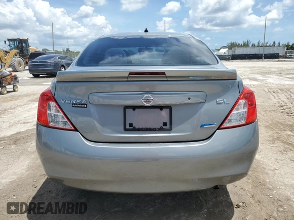 2013 Nissan Versa SV with VIN 3N1CN7AP8DL887524, listed as a Copart auction lot 61594045 with 92,094 mi miles and Salvage title. Bid and sale history available at DreamBid. Image 6.