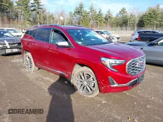 2019 GMC Terrain Denali with VIN 3GKALXEX5KL106058, listed as a IAAI auction lot 40950377 with 54,875 mi miles. Bid and sale history available at carsss.com. Image 1.