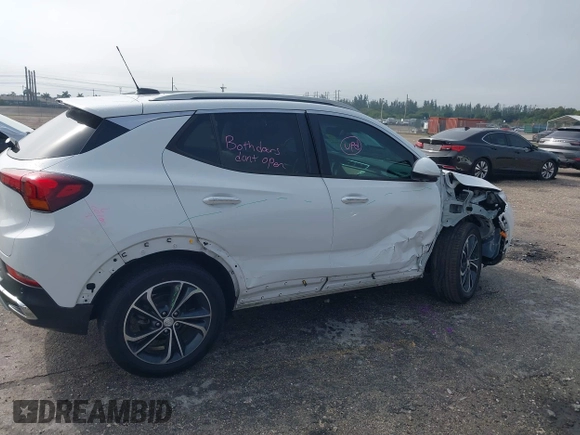 2020 Buick Encore GX Essence with VIN KL4MMFSL6LB107881, listed as a IAAI auction lot 41389955 with 42,308 mi miles and . Bid and sale history available at DreamBid. Image 6.