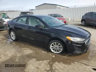 2019 Ford Fusion SE with VIN 3FA6P0HD9KR214927, listed as a Copart auction lot 48001315 with 50,145 mi miles and Salvage Title. Bid and sale history available at DreamBid. Image 4.