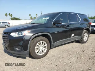 2018 Chevrolet Traverse LS with VIN 1GNERFKW8JJ156564, listed as a Copart auction lot 53639405 with 102,133 mi miles and Salvage title. Bid and sale history available at DreamBid. Image 1.