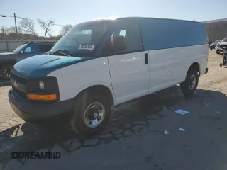 2012 Chevrolet Express Cargo с VIN 1GCWGFBA6C1193185, выставлен на аукционе Copart как лот 77232404 с пробегом 326 825 миль миль и Списание • Salvage title. История ставок и продаж доступна на DreamBid. Изображение 1.