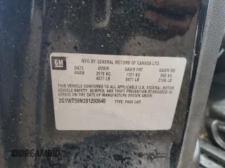 2008 Chevrolet Impala LT with VIN 2G1WT58N281293648, listed as a Copart auction lot 55406975 with 188,080 mi miles and Salvage Title. Bid and sale history available at DreamBid. Image 12.