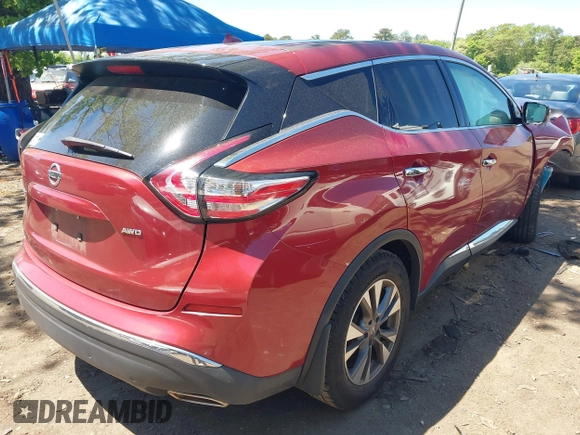2016 Nissan Murano S z VIN 5N1AZ2MH6GN130914, wystawiony jako IAAI lot #42269411 z przebiegiem 103 231 mil mil oraz . Historia ofert i sprzedaży dostępna na DreamBid. Obrazek 4.