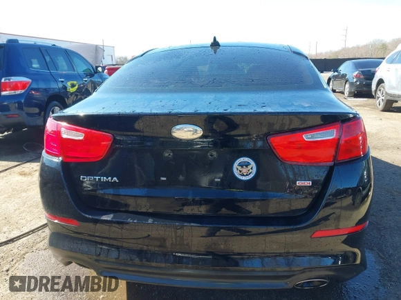 2014 Kia Optima LX with VIN 5XXGM4A71EG270298, listed as a IAAI auction lot 41839869 with 126,209 mi miles. Bid and sale history available at carsss.com. Image 16.