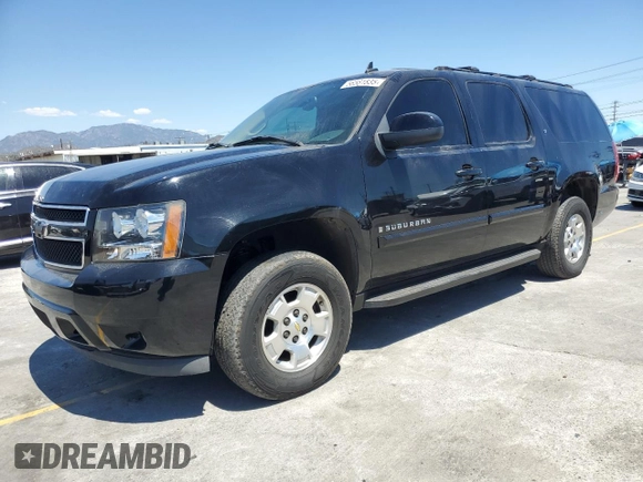 2007 Chevrolet Suburban LTZ with VIN 3GNFC16J27G211284, listed as a Copart auction lot 56581835 with 186,515 mi miles and Salvage title. Bid and sale history available at DreamBid. Image 1.