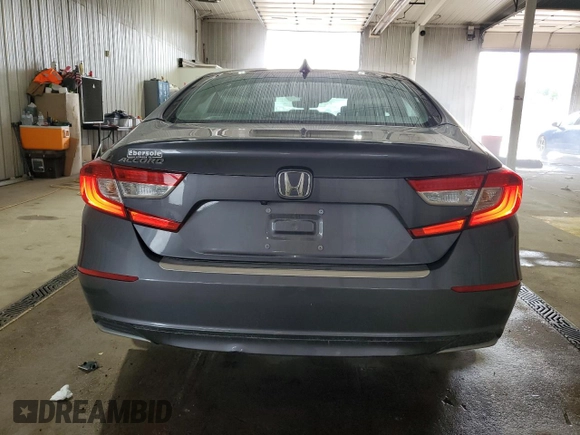 2018 Honda Accord EX-L with VIN 1HGCV1F57JA060393, listed as a Copart auction lot 61573075 with 59,215 mi miles and Salvage title. Bid and sale history available at DreamBid. Image 6.