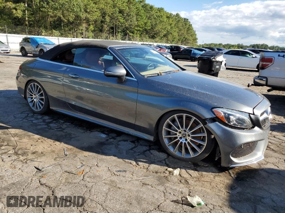 2018 Mercedes-Benz C 300 with VIN WDDWK4JB5JF757928, listed as a Copart auction lot 74187314 with Not Provided miles and Salvage Title. Bid and sale history available at DreamBid. Image 4.