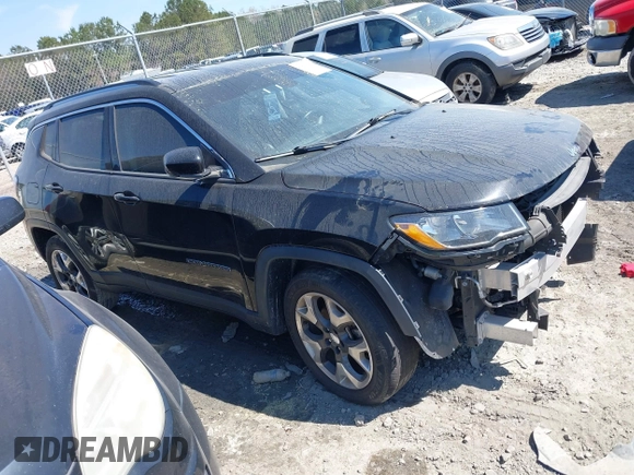 2019 Jeep Compass Limited z VIN 3C4NJCCB5KT667265, wystawiony jako IAAI lot #41805204 z przebiegiem 125 978 mil mil oraz . Historia ofert i sprzedaży dostępna na DreamBid. Obrazek 1.