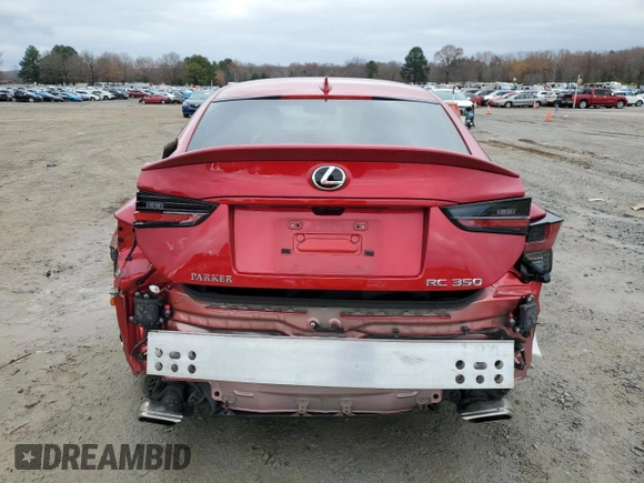 2022 Lexus RC 350 z VIN JTHDZ5BC0N5026263, wystawiony jako Copart lot #85343754 z przebiegiem 26 287 mil mil oraz Szkoda całkowita • Salvage title. Historia ofert i sprzedaży dostępna na DreamBid. Obrazek 6.