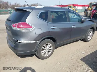 2015 Nissan Rogue SV with VIN KNMAT2MV1FP524545, listed as a IAAI auction lot 41848086 with 188,141 mi miles. Bid and sale history available at carsss.com. Image 4.