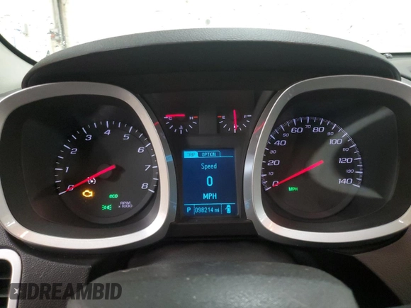 2017 Chevrolet Equinox LT with VIN 2GNALCEK1H6111044, listed as a Copart auction lot 50054025 with 98,214 mi miles and Clean Title. Bid and sale history available at carsss.com. Image 9.