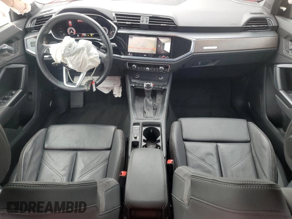 2021 Audi Q3 S line Premium Plus with VIN WA1EECF37M1006141, listed as a Copart auction lot 63611225 with 43,996 mi miles and Non repairable. Bid and sale history available at DreamBid. Image 8.