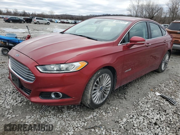 2013 Ford Fusion Titanium Hybrid with VIN 3FA6P0RU3DR323997, listed as a Copart auction lot 88063125 with Not Provided miles and Salvage Title. Bid and sale history available at DreamBid. Image 1.