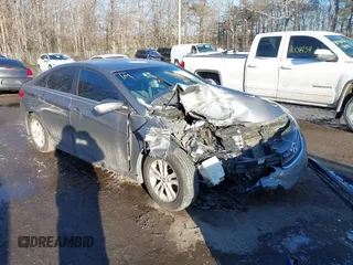 2014 Hyundai Sonata GLS with VIN 5NPEB4AC1EH893404, listed as a IAAI auction lot 41354215 with 125,952 mi miles and . Bid and sale history available at carsss.com. Image 1.