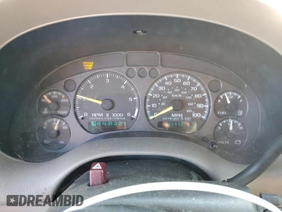 2000 Chevrolet Blazer LS z VIN 1GNCT18W8YK234090, wystawiony jako Copart lot #43063565 z przebiegiem 96 942 mil mil oraz Czysty tytuł • Clean title. Historia ofert i sprzedaży dostępna na DreamBid. Obrazek 9.