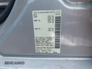 2021 Nissan Altima SV with VIN 1N4BL4DV4MN369004, listed as a IAAI auction lot 41949258 with 91,281 mi miles and . Bid and sale history available at DreamBid. Image 9.
