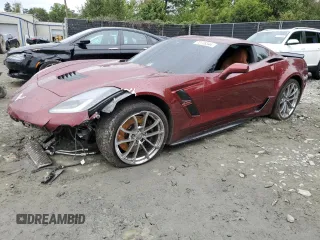 2019 Chevrolet Corvette Grand Sport 2LT with VIN 1G1YY2D70K5103755, listed as a Copart auction lot 72778344 with 0 mi miles and Salvage Title. Bid and sale history available at carsss.com. Image 1.