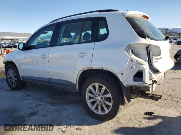 2017 Volkswagen Tiguan S with VIN WVGAV7AXXHK050927, listed as a Copart auction lot 49633085 with 78,155 mi miles and Salvage Title. Bid and sale history available at DreamBid. Image 2.