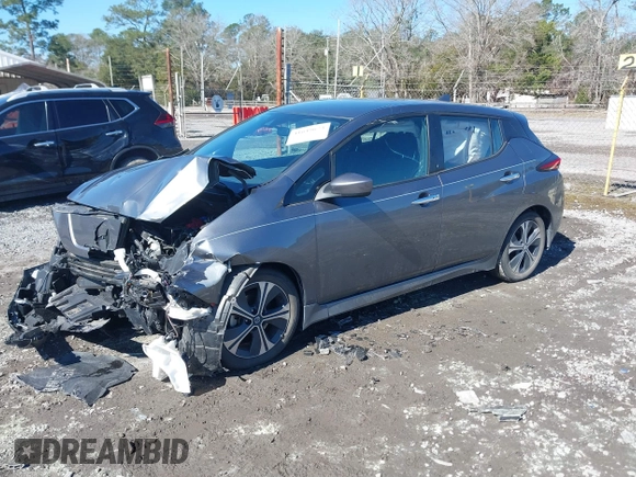 2021 Nissan LEAF SV with VIN 1N4AZ1CV0MC554964, listed as a IAAI auction lot 41649673 with 24,605 mi miles and . Bid and sale history available at DreamBid. Image 16.