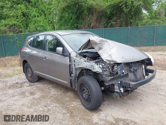 2012 Nissan Rogue S with VIN JN8AS5MVXCW405838, listed as a IAAI auction lot 42202299 with 136,580 mi miles and . Bid and sale history available at DreamBid. Image 1.