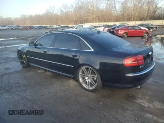 2009 Audi A8 4.2L with VIN WAUMV94E59N001610, listed as a Copart auction lot 85140274 with 116,332 mi miles and Salvage title. Bid and sale history available at DreamBid. Image 2.