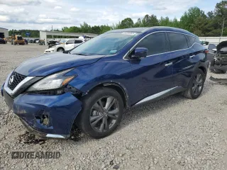 2021 Nissan Murano Platinum z VIN 5N1AZ2DJ2MC102456, wystawiony jako Copart lot #54205365 z przebiegiem 78 802 mil mil oraz Szkoda całkowita • Salvage title. Historia ofert i sprzedaży dostępna na DreamBid. Obrazek 1.