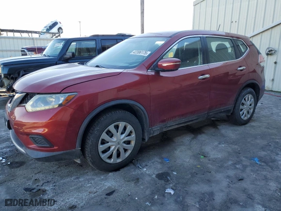 2015 Nissan Rogue S with VIN KNMAT2MV6FP528008, listed as a Copart auction lot 42396175 with 132261 miles and Clean Title. Bid and sale history available at carsss.com. Image 1.