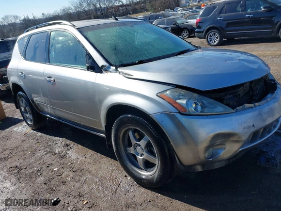 2004 Nissan Murano SE with VIN JN8AZ08W94W342718, listed as a IAAI auction lot 41387057 with 257,778 mi miles. Bid and sale history available at carsss.com. Image 1.