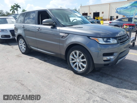 2015 Land Rover Range Rover Sport HSE with VIN SALWR2VF9FA623654, listed as a IAAI auction lot 42512185 with 124,443 mi miles and . Bid and sale history available at DreamBid. Image 1.