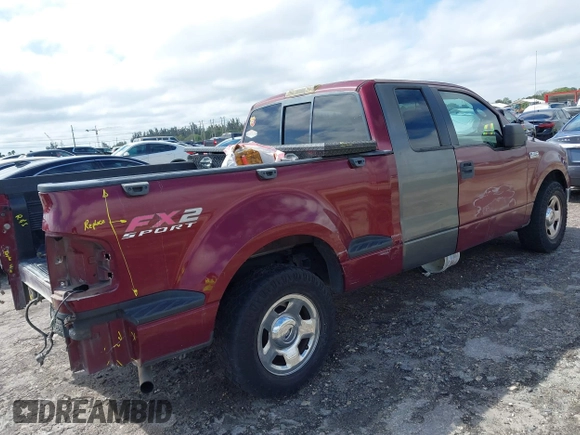 2005 Ford F-150 XLT with VIN 1FTPX02575KD61062, listed as a IAAI auction lot 41652446 with 1 mi miles. Bid and sale history available at carsss.com. Image 4.