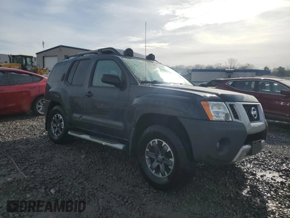 2014 Nissan Xterra X with VIN 5N1AN0NW3EN813308, listed as a Copart auction lot 45647045 with 91,985 mi miles and Salvage Title. Bid and sale history available at DreamBid. Image 4.