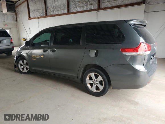 2013 Toyota Sienna L with VIN 5TDZK3DC7DS336061, listed as a Copart auction lot 50715775 with 111,615 mi miles and Salvage Title. Bid and sale history available at carsss.com. Image 2.