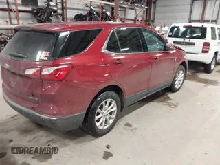 2020 Chevrolet Equinox LT with VIN 3GNAXUEVXLL124710, listed as a IAAI auction lot 41453262 with 70,687 mi miles. Bid and sale history available at carsss.com. Image 4.