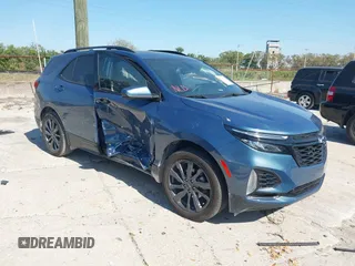 2024 Chevrolet Equinox RS with VIN 3GNAXMEG9RL181331, listed as a IAAI auction lot 41711779 with 15,405 mi miles and . Bid and sale history available at DreamBid. Image 1.