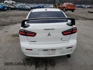 2010 Mitsubishi Lancer GTS with VIN JA32U8FW1AU026297, listed as a Copart auction lot 80580974 with 186,384 mi miles and Salvage Title. Bid and sale history available at DreamBid. Image 6.