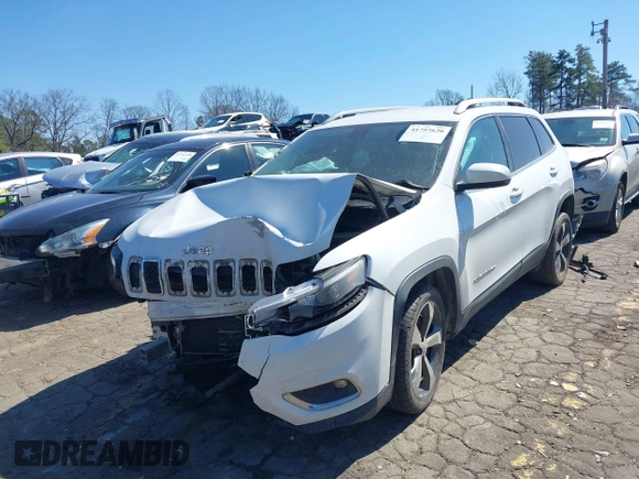 2019 Jeep Cherokee Limited with VIN 1C4PJLDB1KD302241, listed as a IAAI auction lot 41757620 with 164,915 mi miles and . Bid and sale history available at DreamBid. Image 17.
