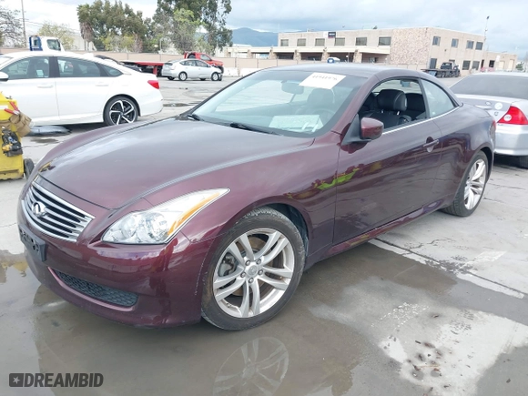 2010 Infiniti G37 Convertible with VIN JN1CV6FE3AM350854, listed as a IAAI auction lot 41941976 with 1 mi miles. Bid and sale history available at carsss.com. Image 17.