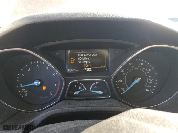 2018 Ford Focus SE with VIN 1FADP3FE5JL244377, listed as a Copart auction lot 46812585 with 83,881 mi miles and Salvage Title. Bid and sale history available at carsss.com. Image 9.
