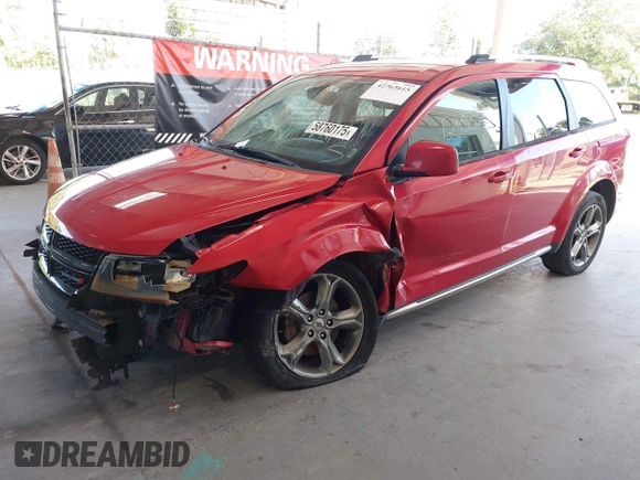 2018 Dodge Journey Crossroad with VIN 3C4PDCGG0JT166725, listed as a IAAI auction lot 42763615 with 123,032 mi miles and . Bid and sale history available at DreamBid. Image 2.